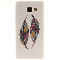 For Samsung Galaxy Case Pattern Case Back Cover Case Feathers TPU Samsung A7(2016) / A5(2016) / A3(2016)