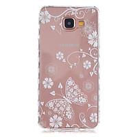 For Samsung Galaxy Case Transparent / Pattern Case Back Cover Case Butterfly TPU Samsung A5(2016) / A3(2016)