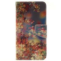 For Samsung Galaxy Case Card Holder / with Stand / Flip / Magnetic / Pattern Case Full Body Case Flower PU Leather SamsungA7(2016) /