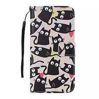 For Samsung Galaxy S7 Edge Wallet / Card Holder / with Stand / Flip Case Full Body Case Cat PU Leather Samsung S7 edge / S7 / S6 edge plus