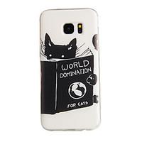 for samsung galaxy s7 edge pattern case back cover case cat tpu samsun ...