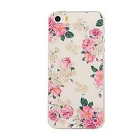 For iPhone 5 Case Pattern Case Back Cover Case Flower Soft TPU iPhone SE/5s/5