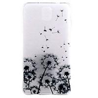 For Samsung Galaxy Note Transparent / Pattern Case Back Cover Case Dandelion TPU Samsung Note 5 / Note 4 / Note 3