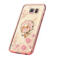 for samsung galaxy s7 edge rhinestone plating ring holder transparent  ...