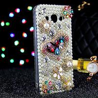 For Samsung Galaxy Case Rhinestone Case Back Cover Case Glitter Shine TPU Samsung J7 / J5