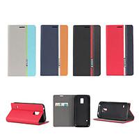 For Samsung Galaxy Case with Stand / Flip Case Full Body Case Lines / Waves PU Leather Samsung S5 Mini / S5 / S4 Mini / S4 / S3 Mini / S3