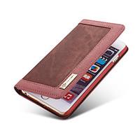 For iPhone 5 Case Wallet / Card Holder / with Stand / Flip Case Full Body Case Solid Color Soft TextileiPhone 7 Plus / iPhone 7 / iPhone