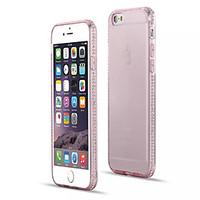 For iPhone 6 Case / iPhone 6 Plus Case Rhinestone / Transparent Case Back Cover Case Solid Color Soft TPUiPhone 6s Plus/6 Plus / iPhone