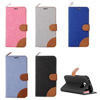 For Samsung Galaxy S7 Edge Wallet / Card Holder / with Stand / Flip Case Full Body Case Solid Color PU Leather SamsungS7 edge / S7 / S6