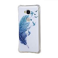 for huawei case shockproof case back cover case feathers soft tpu huaw ...