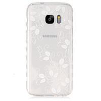 for samsung galaxy case transparent case back cover case flower tpu sa ...