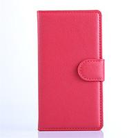 For Nokia Case Wallet / Card Holder / with Stand Case Full Body Case Solid Color Hard PU Leather NokiaNokia Lumia 1520 / Nokia Lumia 1320
