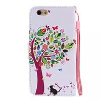 For iPhone 6 Case / iPhone 6 Plus Case Card Holder / with Stand Case Full Body Case Tree Hard PU LeatheriPhone 6s Plus/6 Plus / iPhone