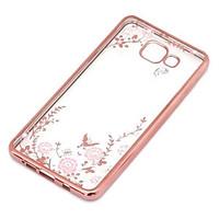 for samsung galaxy case transparent case back cover case flower tpu sa ...