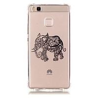 For Huawei Case / P9 / P9 Lite / P8 Lite Pattern Case Back Cover Case Elephant Soft TPU Huawei Huawei P9 / Huawei P9 Lite / Huawei P8 Lite