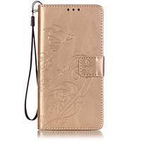 For Huawei Case / P9 / P9 Lite / P8 Lite Wallet / Card Holder / with Stand / Flip / Embossed Case Full Body Case Butterfly Hard PU Leather