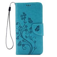 For Huawei Case / P9 / P9 Lite Wallet / Card Holder / with Stand / Flip / Embossed Case Full Body Case Butterfly Hard PU Leather Huawei