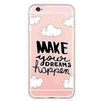 for iphone 7 back cover transparent body ultra thin wordphrase tpu sof ...