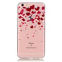 For iPhone 6 Case / iPhone 6 Plus Case Transparent / Pattern Case Back Cover Case Heart Soft TPU iPhone 6s Plus/6 Plus / iPhone 6s/6