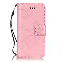 For iPhone 7 Plus PU Leather Material Butterflies Embossed Phone Case for iPhone 5/5S/5C/6/6S/6Plus/6sPlus