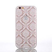 For iPhone 6 Case / iPhone 6 Plus Case Transparent / Pattern Case Back Cover Case Lace Printing Soft TPUiPhone 7 Plus / iPhone 7 / iPhone