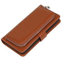 For iPhone 7 Plus Luxury 2in1 Mobile Phone Zipper Wallet Leather Case for iPhone 6/6S/6 Plus/6S Plus