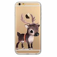 For iPhone 7 Case / iPhone 6 Case / iPhone 5 Case Ultra-thin / Pattern Case Back Cover Case Christmas Soft TPU AppleiPhone 7 Plus /