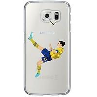 Football Player Stars Pattern Soft Ultra-thin TPU Back Cover For Samsung GalaxyS7 edge/S7/S6 edge/S6 edge plus/S6/S5/S4