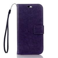 For HTC Case Wallet / Card Holder / with Stand Case Full Body Case Solid Color Hard PU Leather HTC HTC One M8