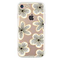 For Apple iPhone 7 7Plus 6S 6Plus Case Cover White Flowers Pattern HD TPU Phone Shell Material Phone Case