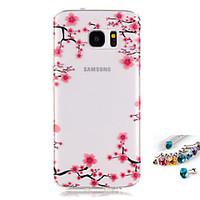 for samsung galaxy s7 s6 edge s5 mini cover case plum pattern painting ...