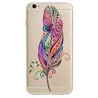 for apple iphone 7 7plus 6s 6plus case cover feather pattern hd tpu ph ...