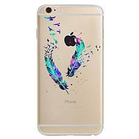 for apple iphone 7 7plus 6s 6plus case cover feather pattern hd tpu ph ...