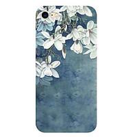 For Apple iPhone 7 7Plus 6S 6Plus Case Cover White Flowers Pattern HD TPU Phone Shell Material Phone Case