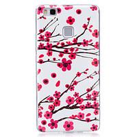 For Glow in the Dark IMD Pattern Case Back Cover Case Plum Soft TPU for Huawei Huawei P9 Lite Huawei P8 Lite