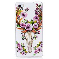 for glow in the dark imd pattern case back cover case plum deer soft t ...