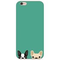 For iPhone 7 7Plus Cartoon Dog Pattern TPU Ultra-thin Soft Back Cover for iPhone 6s 6 Plus 5s 5 5E
