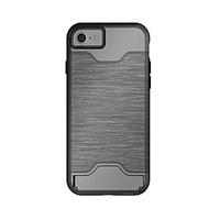 for iphone 7 plus 7 wiredrawing pc and tpu case cover with card slots  ...