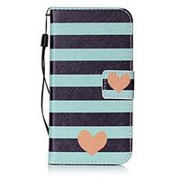 For Samsung Galaxy S3 S4 S5 S6 S7 Edge S6Edge Plus Case Cover Striped Love Pattern Painting Card Stent PU Leather