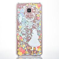 For Samsung Galaxy A7(2016) A5(2016) Case Cover Beauty Pattern Small Fresh Series Love Quicksand Flash Powder Phone Case