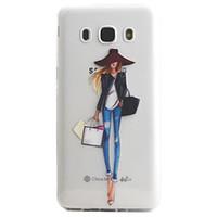 For Samsung Galaxy J5 J3 (2016) Case Cover Fashion Girl Pattern High Permeability Painting TPU Material Phone Case