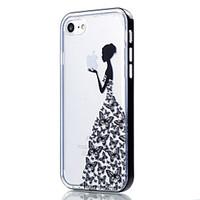 For iPhone 7 Case / iPhone 6 Case / iPhone 5 Case Transparent / Pattern Case Back Cover Case Butterfly Soft TPU AppleiPhone 7 Plus /