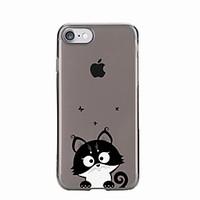 for iphone 7 7plus cartoon cat pattern tpu transparent soft back cover ...