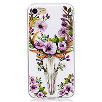 For Glow in the Dark IMD Case Back Cover Case Sika deer Soft TPU for Apple iPhone 7 Plus 7 6s Plus 6 Plus 6s 6 SE 5 S5 5C