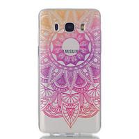 For Samsung Galaxy J7 J5 J3 J1 (2016) Lace Flowers Pattern High Permeability TPU Material Phone Case