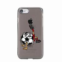 For Transparent Pattern Case Back Cover Case Playing with Apple Logo Soft TPU for IPhone 7 7Plus iPhone 6s 6 Plus iPhone 6s 6 iPhone 5s 5 5E 5C