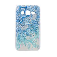 For Samsung Galaxy J7 J5 J3 J1 J710 J510 J310 J120 ON5(2016) ON7(2016) G530 Case Cover Blue and White Painted Pattern TPU Material Phone Case