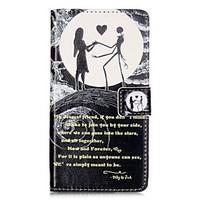 For HUAWEI P9 P8 Lite 5X 5C Y5II Y6II Case Cover Moon Couple Pattern Painting Card Stent PU Leather Phone Case