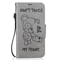 For Samsung Galaxy S7 S6 edge Winnie The Pattern Pu Leather Material Embossed Mobile Phone Holster
