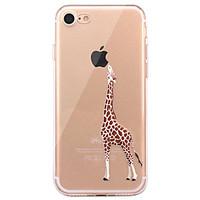 For iPhone 7 7Plus 6S 6Plus SE 5S 5 Case Cover Deer Pattern HD TPU Material Phone Case